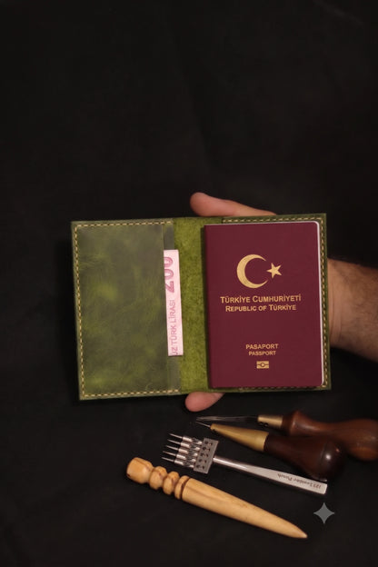 Eterna - Deri Pasaport Kılıfı